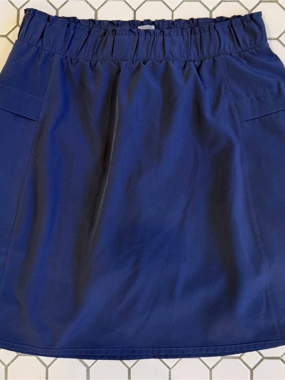 RBX Navy Blue Active Skirt with Elastic Waist- great for tennis or pickleball